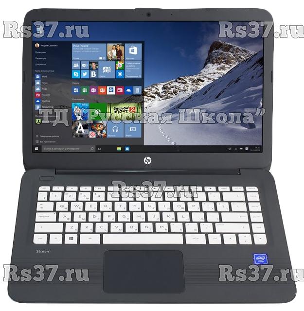 Ноутбук HP Stream 14-ax018ur, 14", Intel Celeron N3060 1.6ГГц, 4Гб, 32Гб eMMC, Intel HD Graphics 400, Windows 10, 2EQ35EA, серый