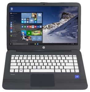 Ноутбук HP Stream 14-ax018ur, 14", Intel Celeron N3060 1.6ГГц, 4Гб, 32Гб eMMC, Intel HD Graphics 400, Windows 10, 2EQ35EA, серый