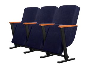 Блок стульев 3-местный «Конференс мобильные», откидывающиеся сиденья, с подлокотниками