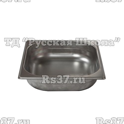Гастроемкость без крышки нерж. GN-1/2 глубина 65, 3,3 л. (325х265х65 мм.), в упак.10/20 шт