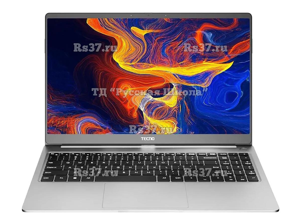 Ноутбук TECNO MegaBook T1 71003300143, 15.6", 2023, IPS, AMD Ryzen 7 5800U 1.9ГГц, 8-ядерный, 16ГБ LPDDR4, 512ГБ SSD, AMD Radeon, без операционной системы, серебристый