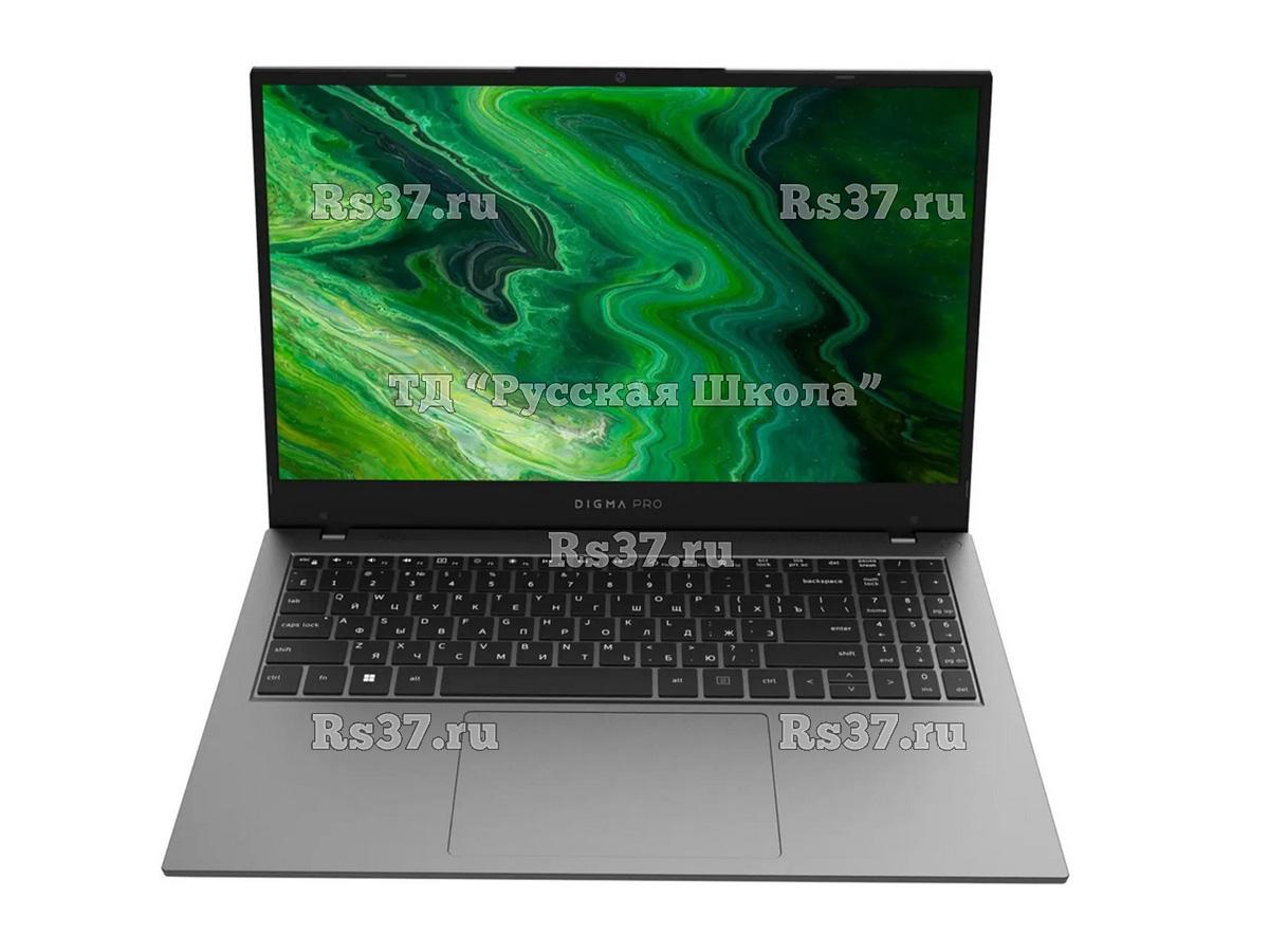Ноутбук DIGMA PRO Fortis DN15P5-8DXW03, 15.6", IPS, Intel Core i5 1035G1 1ГГц, 4-ядерный, 8ГБ LPDDR4x, 512ГБ SSD, Intel UHD Graphics, Windows 11 Professional, серый