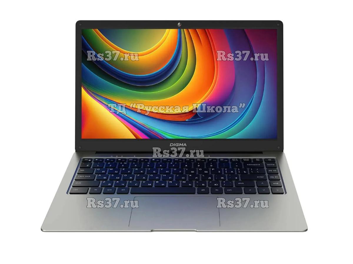Ноутбук Digma EVE C4403 DN14CN-4BXW04, 14", IPS, Intel Celeron N4000 1.1ГГц, 2-ядерный, 4ГБ 128ГБ Flash, Intel UHD Graphics 600, Windows 11 Professional, серый